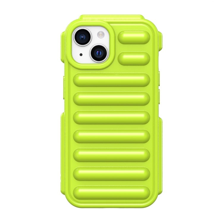 WANLONFENG LK Series for iPhone 14 Case TPU Capsule Anti-slip Phone Cover with Screen Film - Green