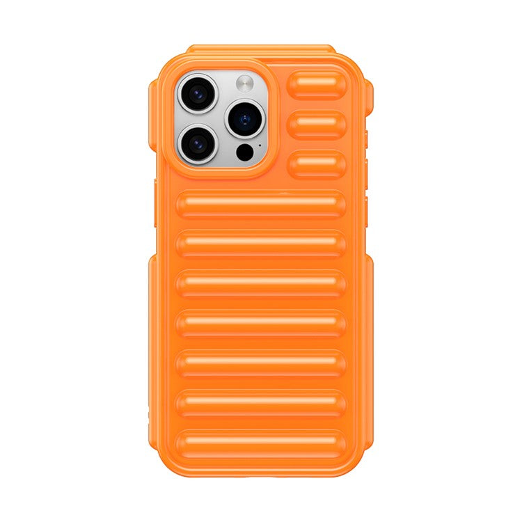 WANLONFENG LK Series for iPhone 14 Pro Max Case Capsule Protective TPU Phone Cover with Screen Film - Orange