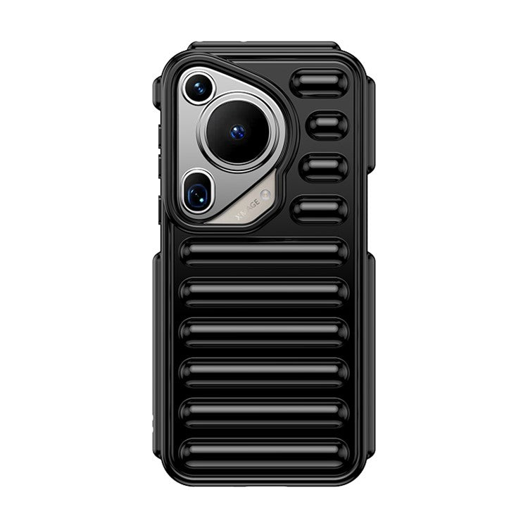 WANLONFENG LK Series for Huawei Pura 70 Ultra Case Capsule Rugged TPU Phone Cover with Screen Film - Black