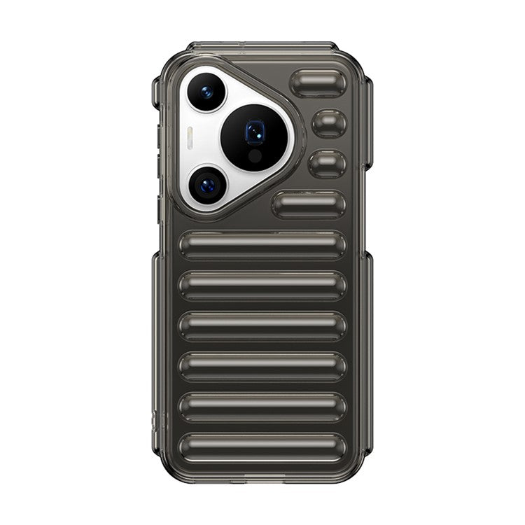 WANLONFENG LK Series for Huawei Pura 70 Pro / Pura 70 Pro+ Case Capsule Flexible TPU Shell with Screen Film - Transparent Grey