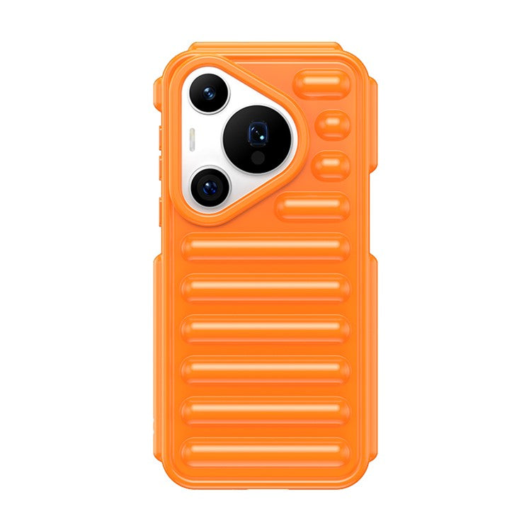 WANLONFENG LK Series for Huawei Pura 70 Pro / Pura 70 Pro+ Case Capsule Flexible TPU Shell with Screen Film - Orange
