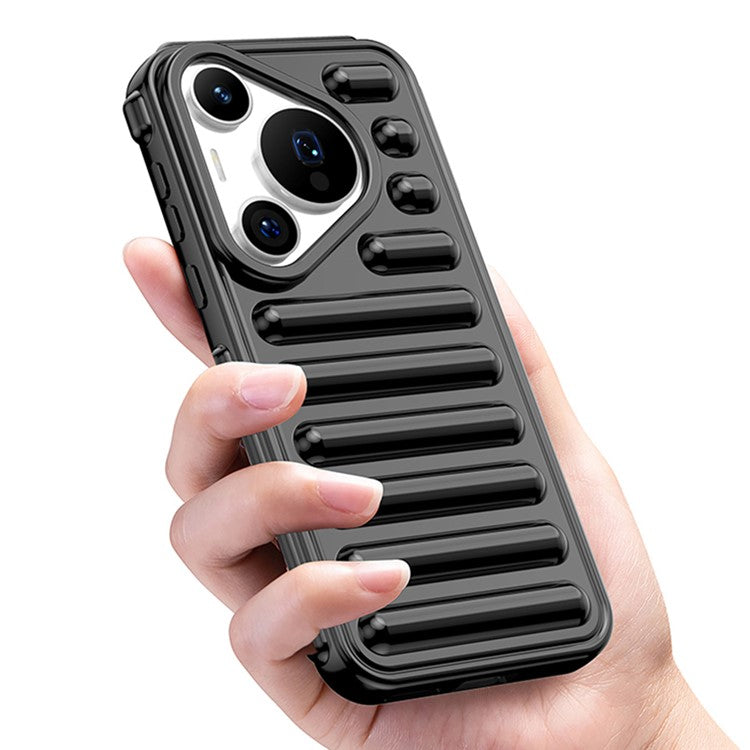 WANLONFENG LK Series for Huawei Pura 70 Pro / Pura 70 Pro+ Case Capsule Flexible TPU Shell with Screen Film - Orange