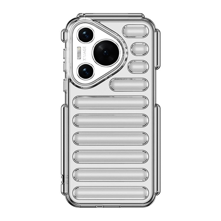 WANLONFENG LK Series for Huawei Pura 70 Case Capsule Anti-Drop TPU Phone Cover with Screen Film - Transparent