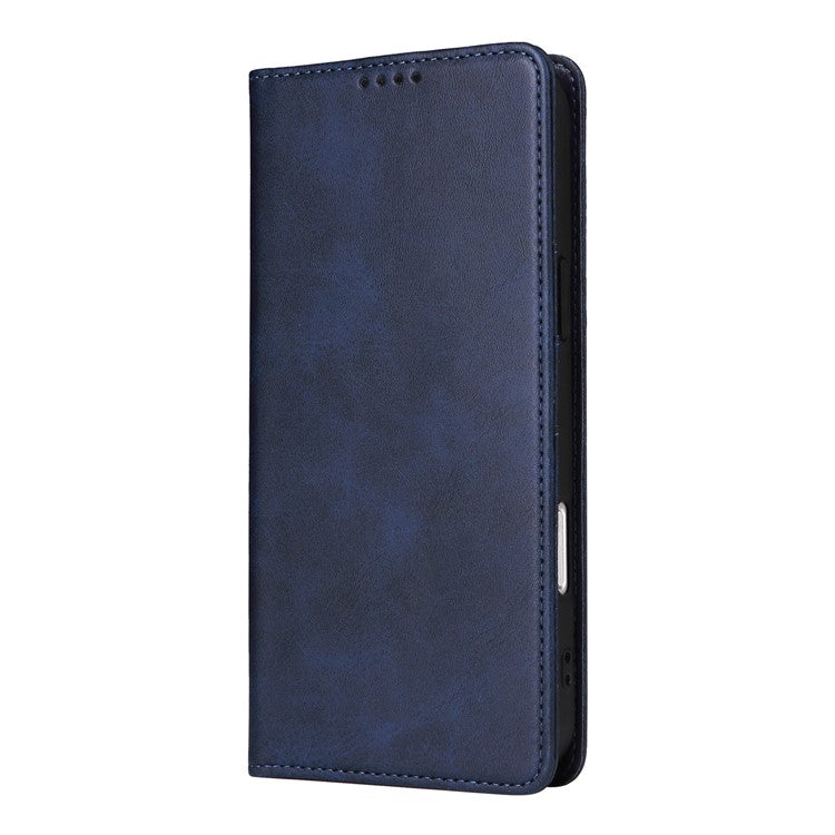 For iPhone 14 / 13 Case RFID Blocking PU Leather Phone Wallet Cover - Blue