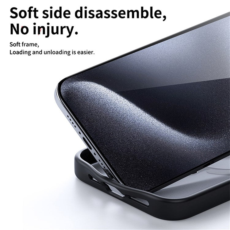 For iPhone 14 Plus Phone Case Kickstand Matte Back Cover Compatible with MagSafe - Black