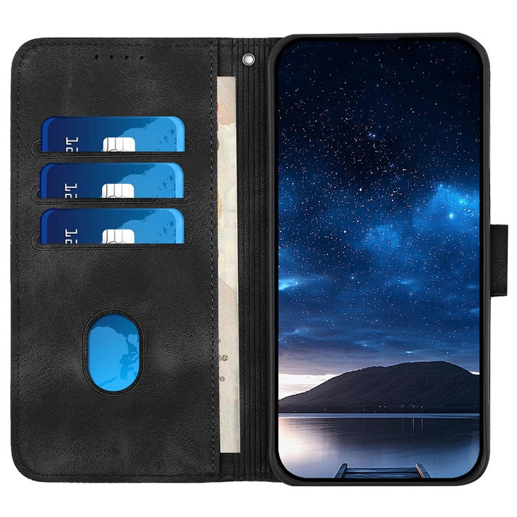 YX0080 For Samsung Galaxy M15 5G / F15 5G Case Butterfly Imprint Leather Wallet Phone Cover - Black