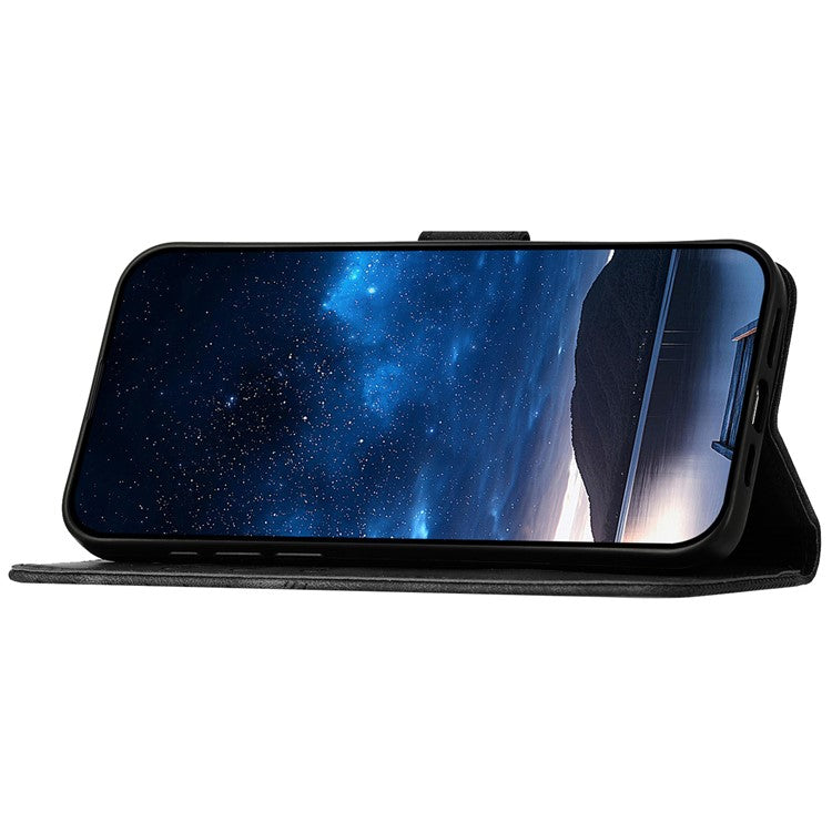 YX0080 For Samsung Galaxy M15 5G / F15 5G Case Butterfly Imprint Leather Wallet Phone Cover - Black