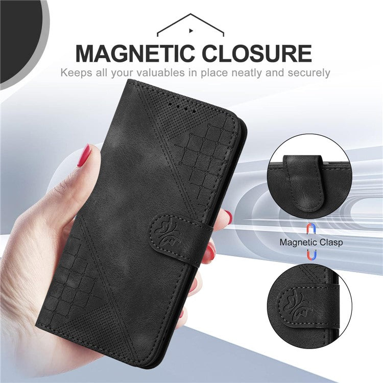 YX0080 For Samsung Galaxy M15 5G / F15 5G Case Butterfly Imprint Leather Wallet Phone Cover - Black