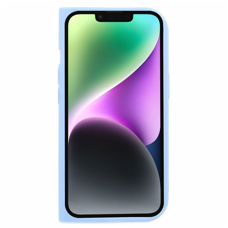 HRX Series for iPhone 14 Case Book-Shaped Design Matte TPU Phone Cover - Blue