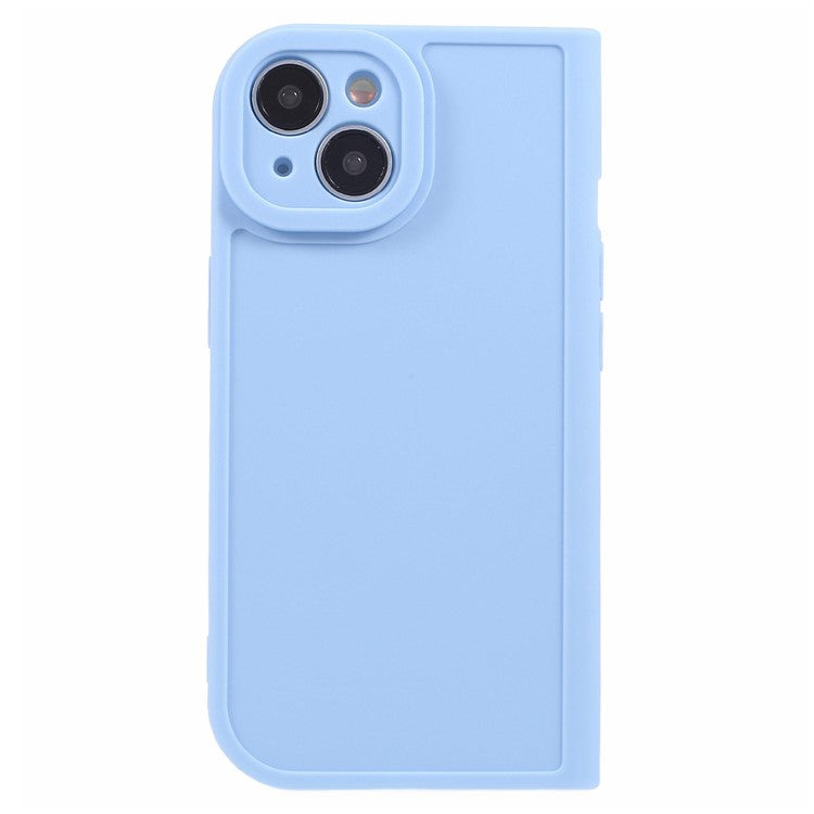 HRX Series for iPhone 14 Case Book-Shaped Design Matte TPU Phone Cover - Blue
