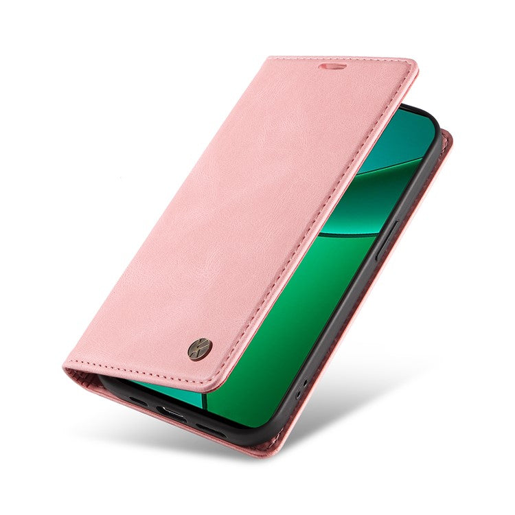YIKATU YK-004 For Realme Narzo 70 5G  /  Narzo 70 Pro 5G  /  P1 5G  /  12 4G  /  12+ 5G Case Leather Skin-Touch Phone Cover Magnetic Auto-Absorbed - Pink