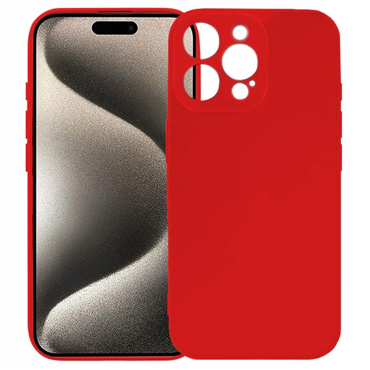 KALEBOL KLB-TPU003 For iPhone 14 Pro Max Case Anti-Scratch Solid Color TPU Phone Cover - Red