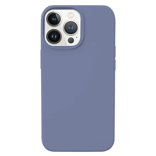 KALEBOL KLB-YTGJ001 For iPhone 14 Pro Max Case Solid Color Liquid Silicone+PC Phone Cover - Lilac Purple