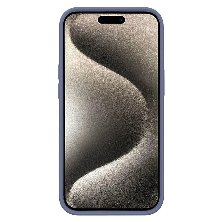 KALEBOL KLB-YTGJ001 For iPhone 14 Pro Max Case Solid Color Liquid Silicone+PC Phone Cover - Lilac Purple