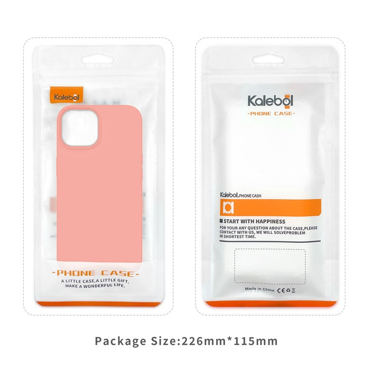 KALEBOL KLB-YTGJ001 For iPhone 14 Pro Case Solid Color Liquid Silicone+PC Phone Cover - Orange