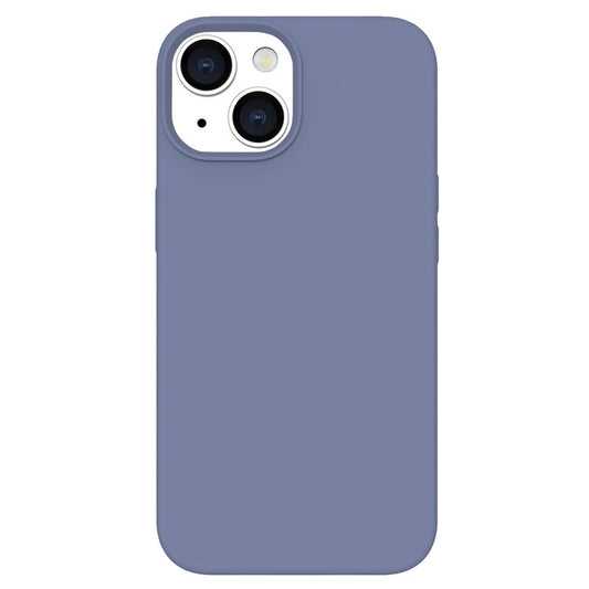 KALEBOL KLB-YTGJ001 For iPhone 14 Case Solid Color Liquid Silicone+PC Phone Cover - Lilac Purple