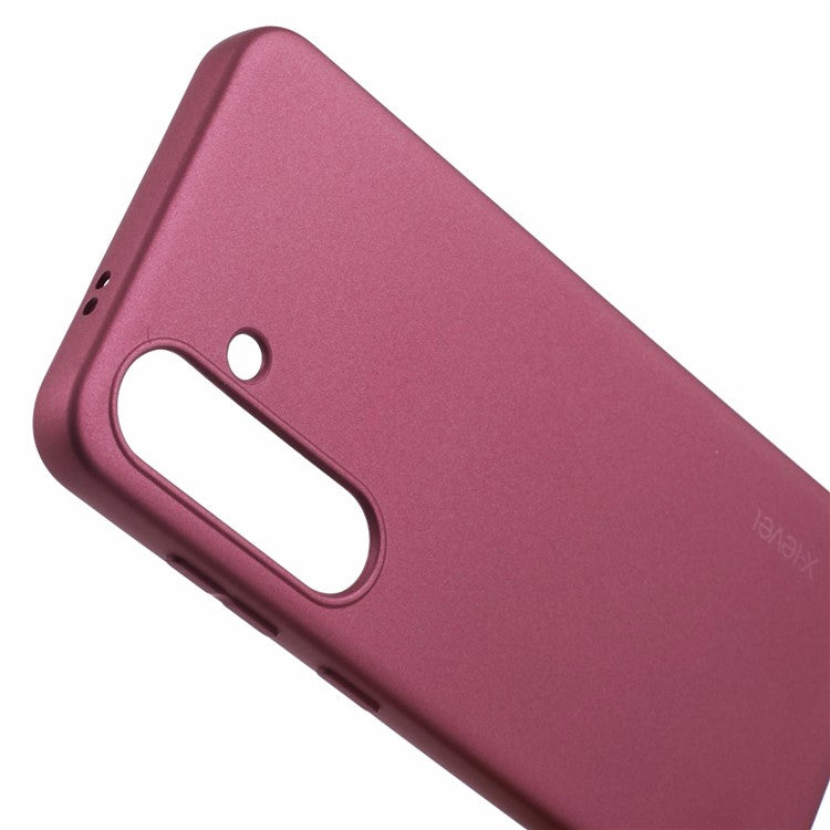 X-LEVEL Guardian Series For Samsung Galaxy A16 5G Case Soft TPU Frosted Protective Phone Cover - Wine Red