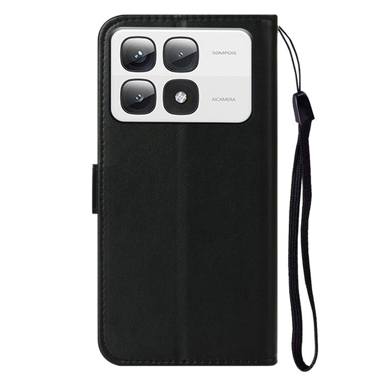 For Xiaomi 14T Pro Case PU Leather Flip Phone Cover Wallet Card Slot Holder - Black