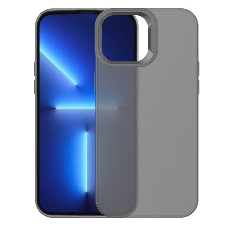 KALEBOL KLB-TPU008 For iPhone 14 Pro Case Transparent Matte TPU Anti-Drop Phone Cover - Black