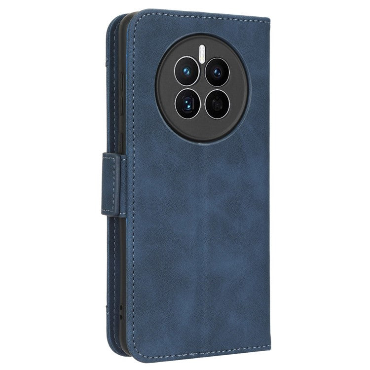 For Huawei Mate 50 4G PU Leather Multiple Card Slots Stand Wallet Phone Cover Well-protected Phone Case - Blue