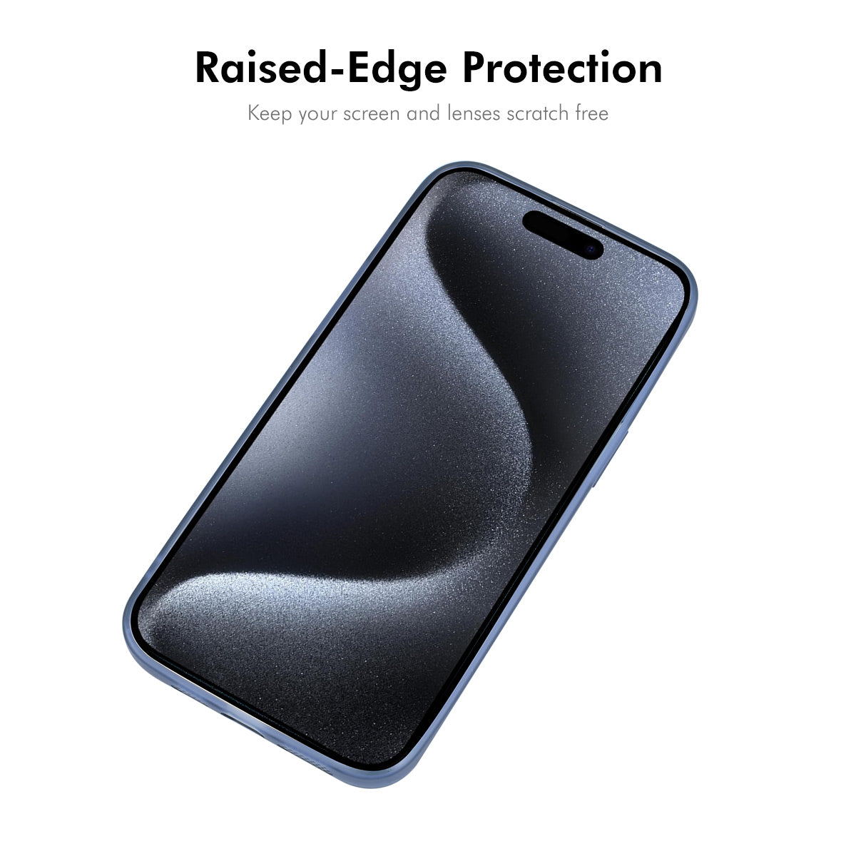 For iPhone 14 Plus ENKAY HAT PRINCE Case Matte TPU Phone Cover with Lens Film + 9H Glass Protector - White