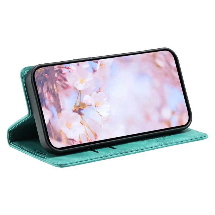 Style 010 For Motorola Moto G55 5G Case Mandala Pattern Magnetic Closing Leather Phone Cover - Mint Green
