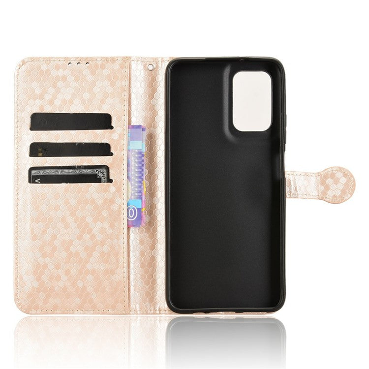 For Motorola Moto G35 5G Wallet Case Dot Pattern Imprint PU Leather Phone Cover - Rose Gold