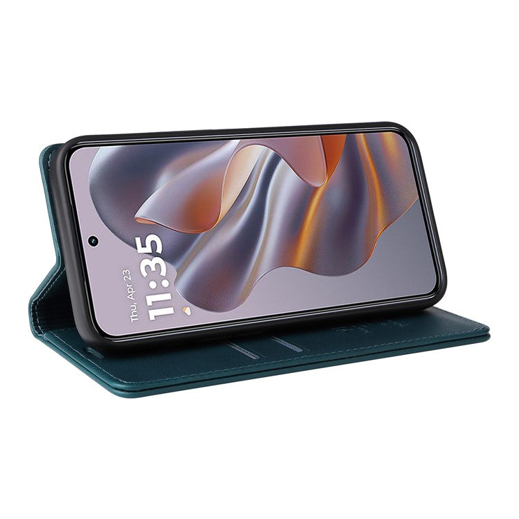 YIKATU YK-001 For Motorola Moto G55 5G Case Stand Leather Phone Cover Strong Magnetic Closure - Green