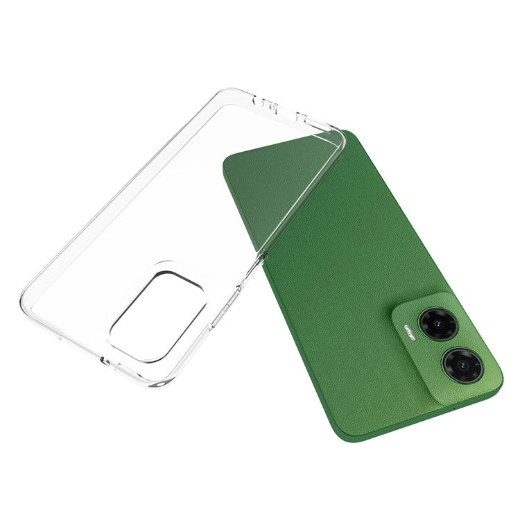 10Pcs / Pack For Motorola Moto G35 5G Clear Case Watermark-Free TPU Protective Cover
