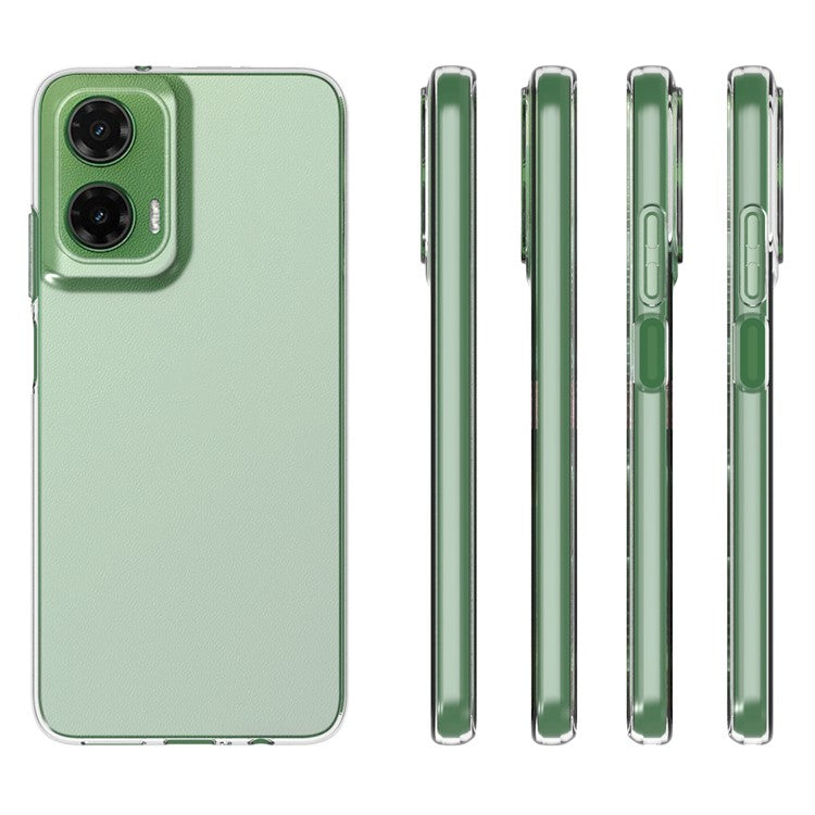 10Pcs / Pack For Motorola Moto G35 5G Clear Case Watermark-Free TPU Protective Cover