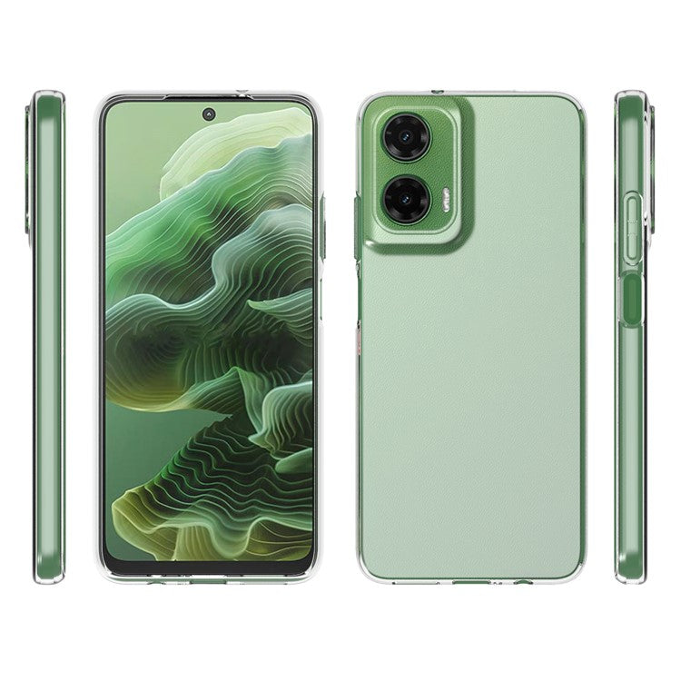 10Pcs / Pack For Motorola Moto G35 5G Clear Case Watermark-Free TPU Protective Cover