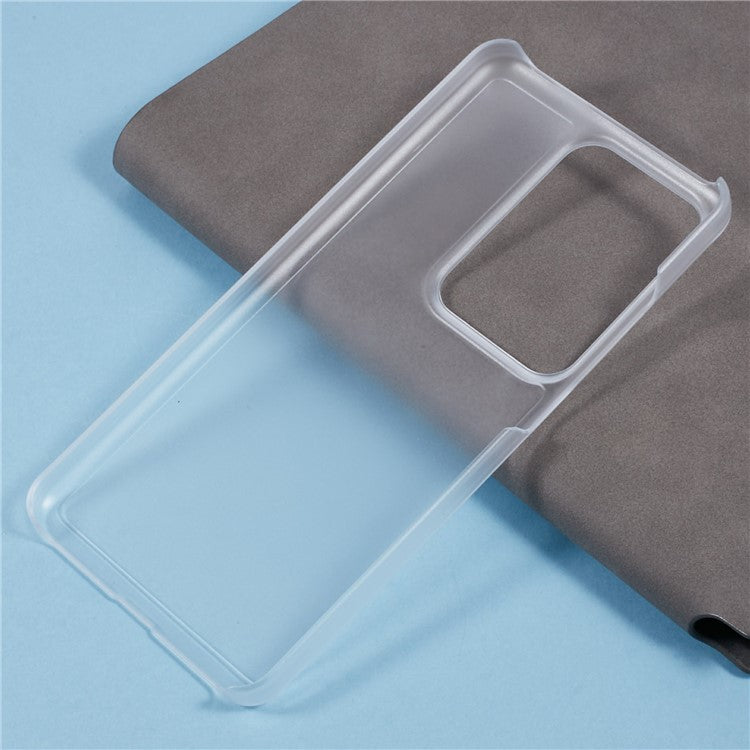 For Realme GT 6 5G Case Hard PC Frosted Minimalist Phone Cover - Transparent