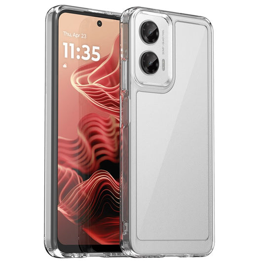 For Motorola Moto G35 5G Case TPU +Acrylic Protective Clear Phone Cover - Transparent
