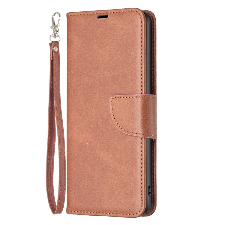 For Motorola Moto G35 5G Case Shockproof PU Leather Cover with Wallet Card Slots - Brown