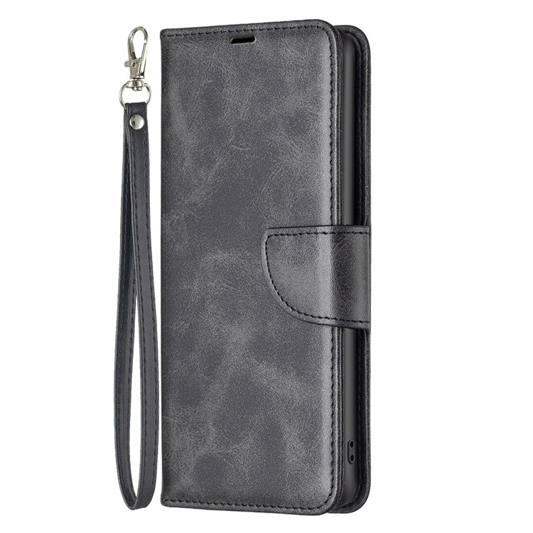 For Motorola Moto G35 5G Case Shockproof PU Leather Cover with Wallet Card Slots - Black