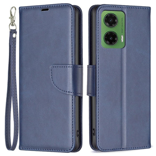For Motorola Moto G35 5G Case Shockproof PU Leather Cover with Wallet Card Slots - Blue
