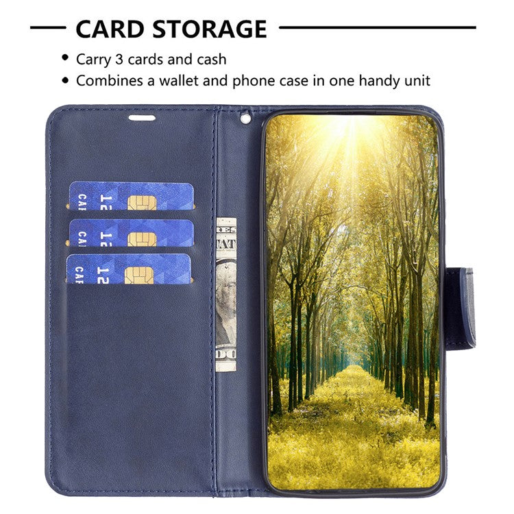 For Motorola Moto G35 5G Case Shockproof PU Leather Cover with Wallet Card Slots - Blue