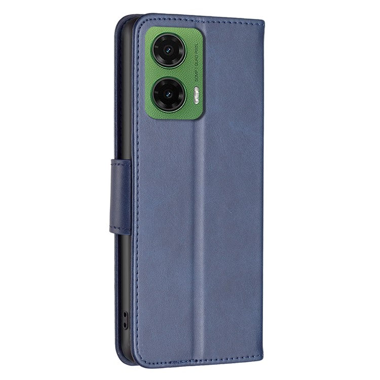 For Motorola Moto G35 5G Case Shockproof PU Leather Cover with Wallet Card Slots - Blue