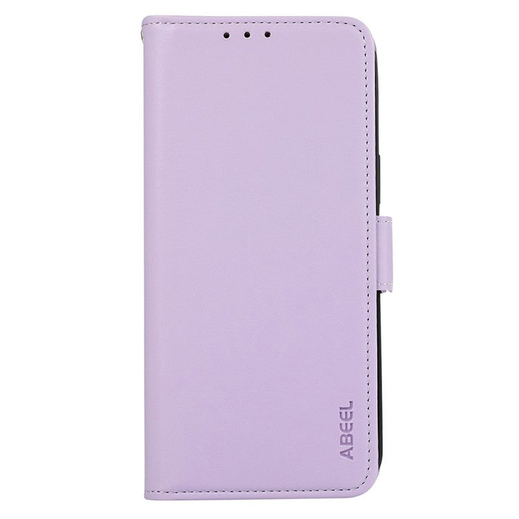 ABEEL For Motorola Moto G55 5G Case Leather Phone Cover with RFID Blocking Wallet - Purple
