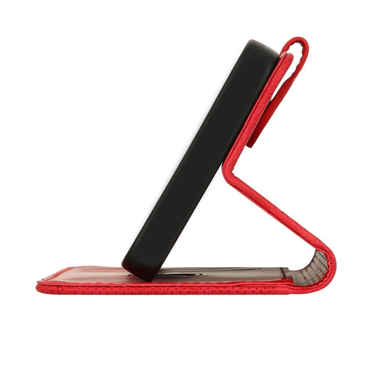 YX0080 For Motorola Moto G35 5G Case Butterfly Imprint Leather Wallet Phone Cover - Red
