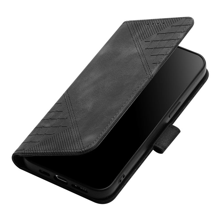 YX0080 For Motorola Moto G55 5G Case Butterfly Imprint Leather Wallet Phone Cover - Black