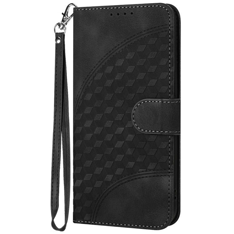 YX0060 For Motorola Moto G55 5G Case Elephant Head Pattern Leather Phone Cover - Black