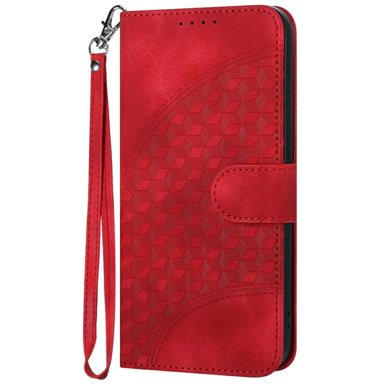 YX0060 For Motorola Moto G55 5G Case Elephant Head Pattern Leather Phone Cover - Red