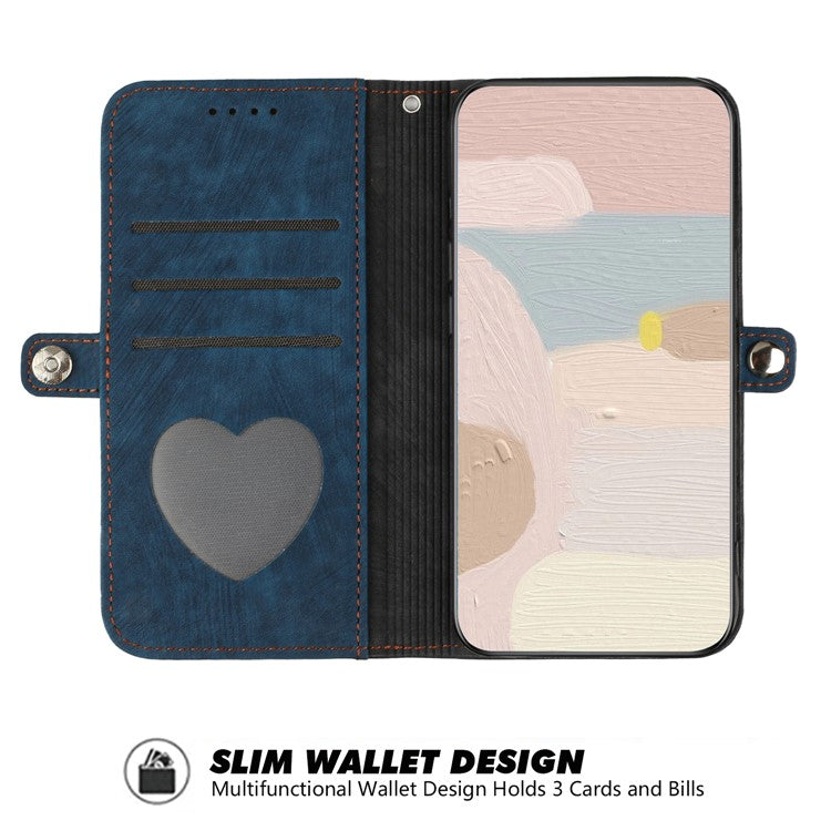 YX0020 For Motorola Moto G55 5G Case Wallet Stand Skin Touch Leather Phone Cover - Sapphire