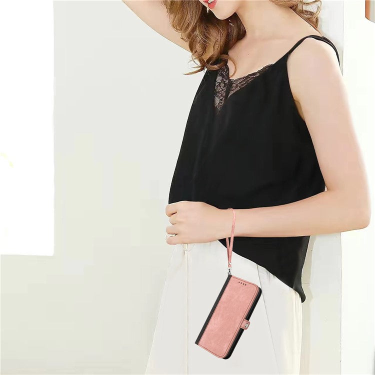 YX0020 For Motorola Moto G55 5G Case Wallet Stand Skin Touch Leather Phone Cover - Pink