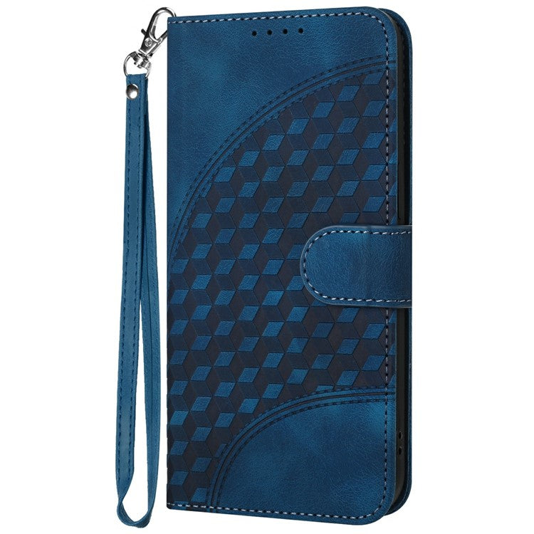 YX0060 For Motorola Moto G35 5G Case Elephant Head Pattern Leather Phone Cover - Sapphire