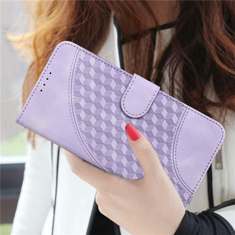 YX0060 For Motorola Moto G35 5G Case Elephant Head Pattern Leather Phone Cover - Purple