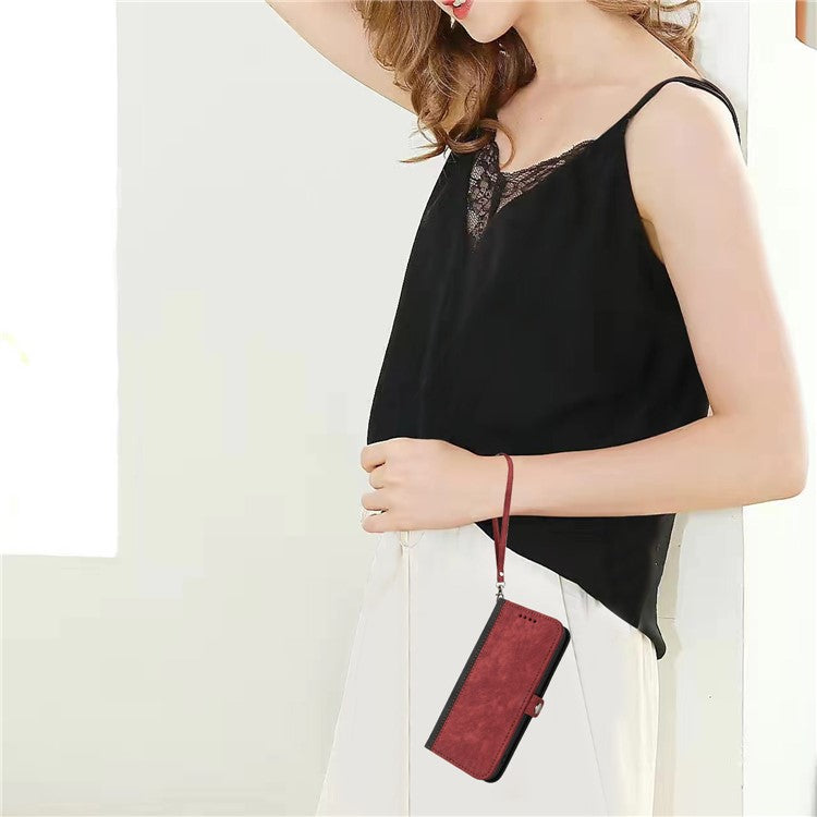 YX0020 For Motorola Moto G35 5G Case Wallet Stand Skin Touch Leather Phone Cover - Red