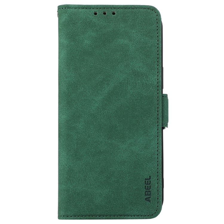ABEEL For Motorola Moto G35 5G Case PU Leather Folio Stand View RFID Blocking Phone Cover - Green
