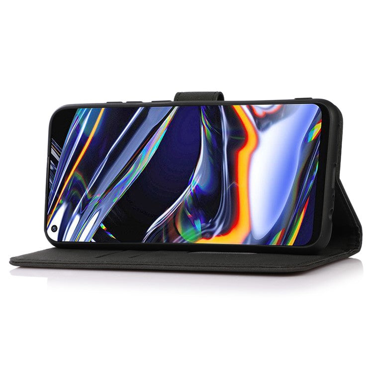 KHAZNEH For Motorola Moto G35 5G Stand Case PU Leather Wallet Phone Cover - Black